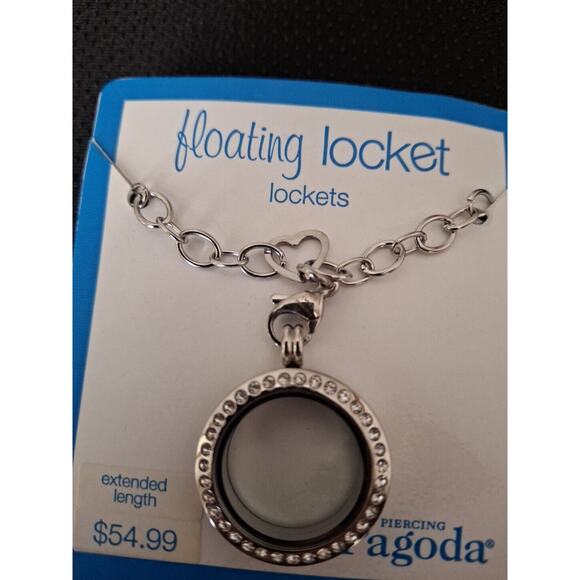 Pagoda Religious Floating Locket Round Sequin Pendant 20" Chain CHOOSE 3 ACCES - Picture 2 of 7